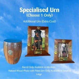 Specialised Urn Individual Pet Cremation Package