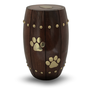 Wood Barrel Urn